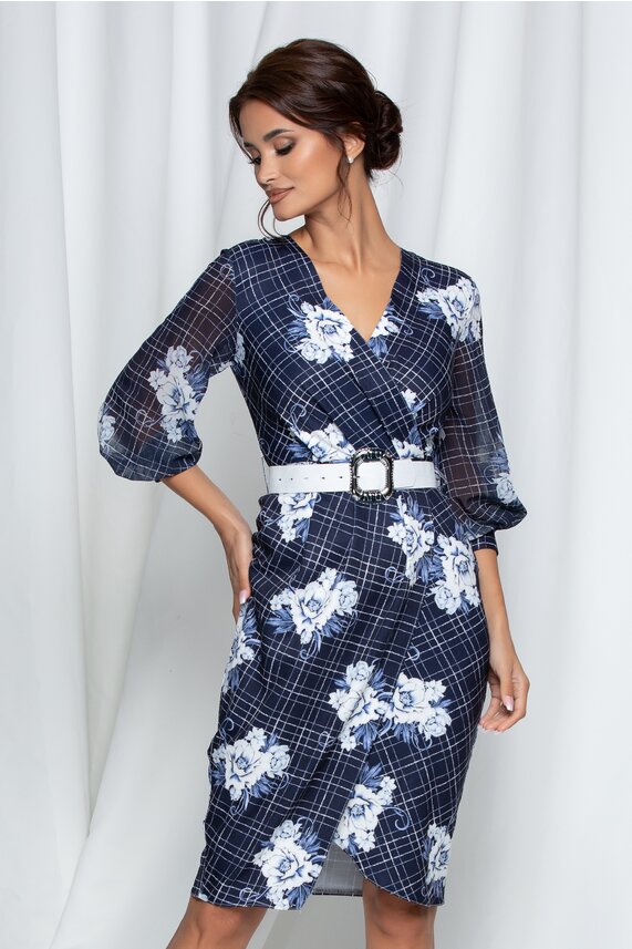 Rochie bleumarin petrecuta      Sima