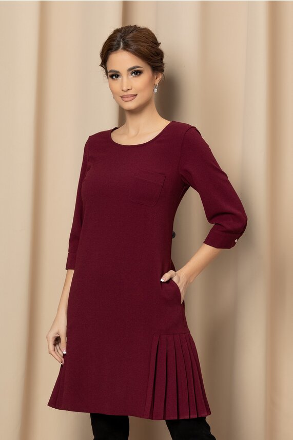 Rochie bordo cocheta      Gilly