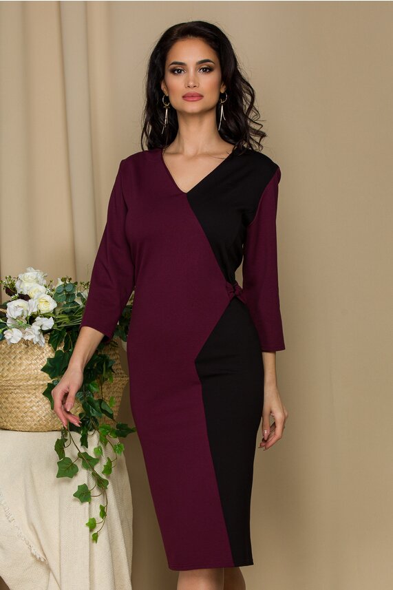 Rochie bordo de zi      Anastasia