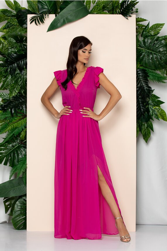 Rochie fucsia lunga      Anisia