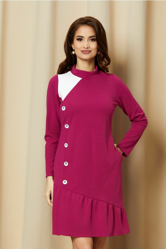 Rochie fucsia pentru birou      Moze