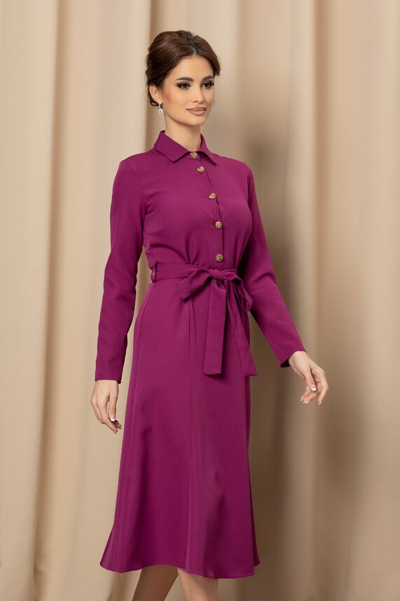 Rochie magenta office      Dy Fashion