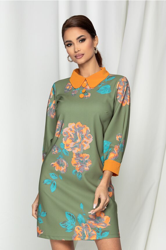 Rochie verde office midi     LaDonna